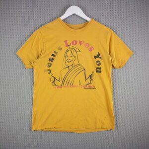 Stupid Factory Jesus Loves You Funny Comedy Tee Mens Small